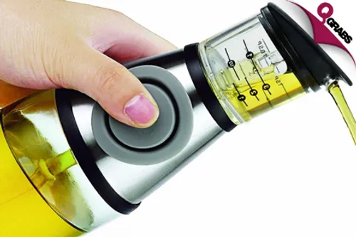 For QR39 Perfect Your Meals with a Press-and-Measure Oil & Vinegar Dispenser! (QR80 value)